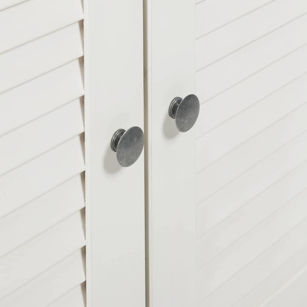 Toilet Cabinet VIGO White 60 x 27 x 161 cm Solid pine wood - Bargainia.com - 