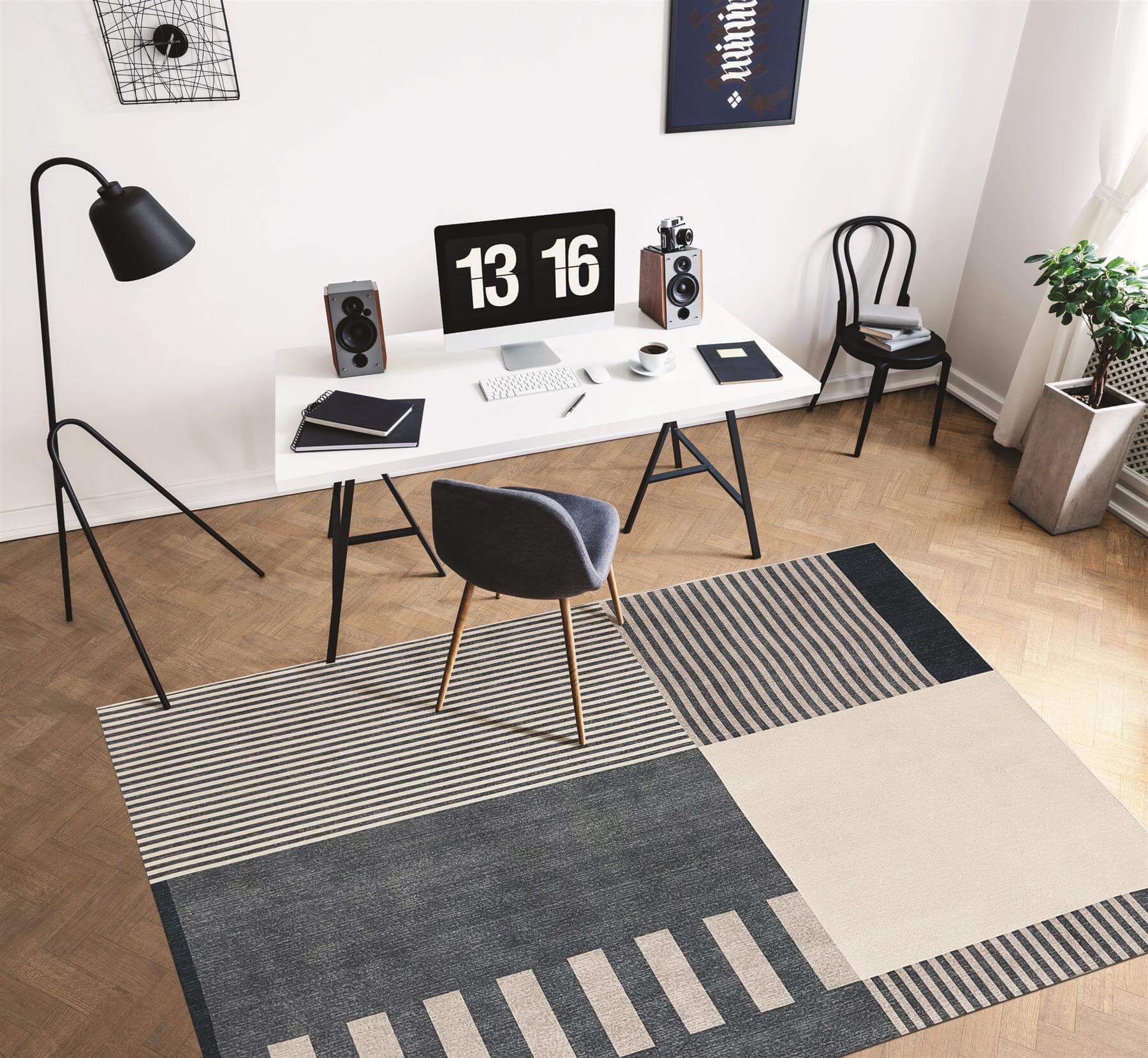 Tokyo Geo Blocks Blue Rug - Bargainia.com - 5060827256870 - TOK001003