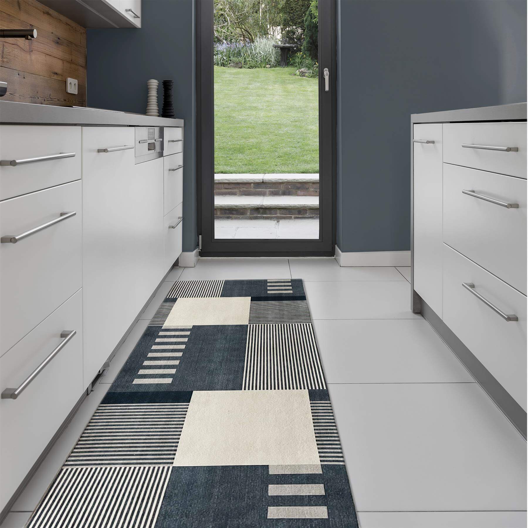 Tokyo Geo Blocks Blue Rug - Bargainia.com - 5060827257051 - TOK003003