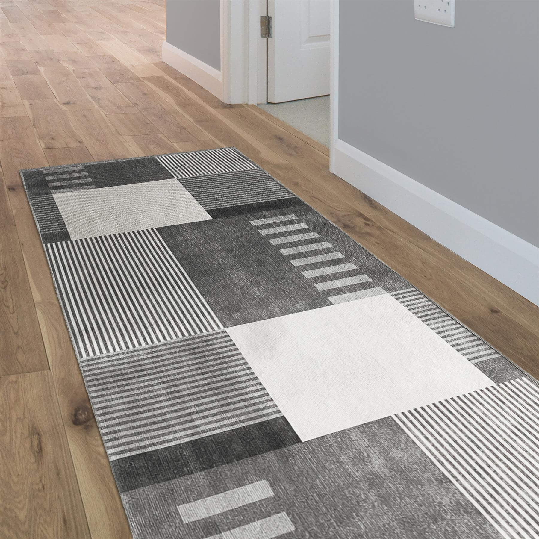 Tokyo Geo Blocks Grey Rug - Bargainia.com - 5060827257068 - TOK003004