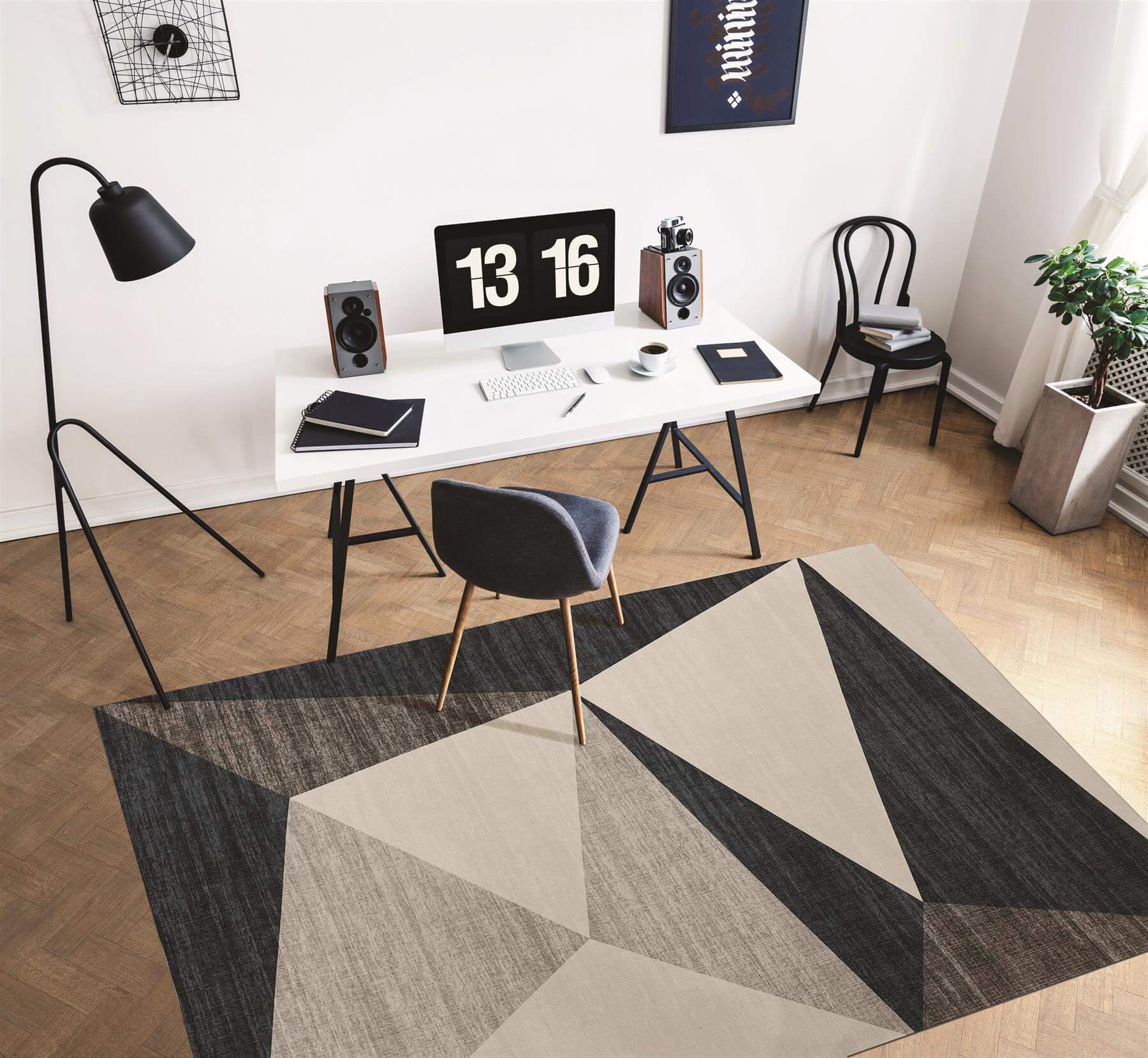 Tokyo Geo Blue Rug - Bargainia.com - 5060827257037 - TOK003001