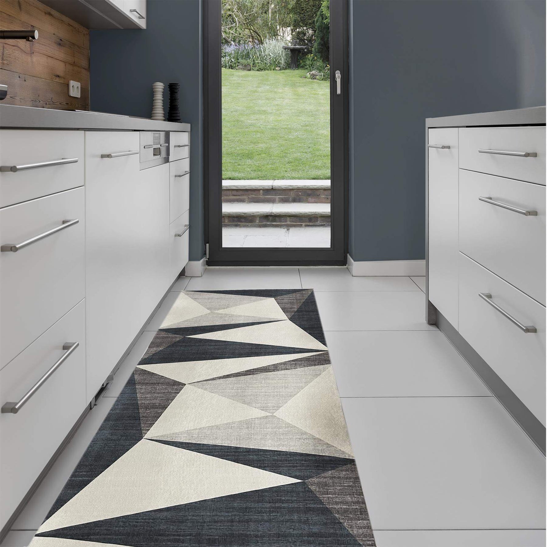 Tokyo Geo Blue Rug - Bargainia.com - 