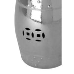 Torcello Complements Silver Finish Table And Stool - Bargainia.com - 5018705343730