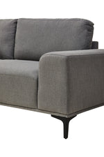 Toulon 3 Seat Grey Fabric Left Chaise Sofa - Bargainia.com - 