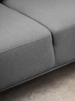 Toulon 3 Seat Grey Fabric Left Chaise Sofa - Bargainia.com - 