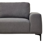 Toulon 3 Seat Grey Fabric Left Chaise Sofa - Bargainia.com - 