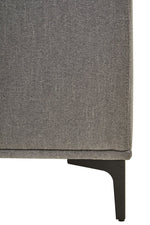 Toulon 3 Seat Grey Fabric Right Chaise Sofa - Bargainia.com - 