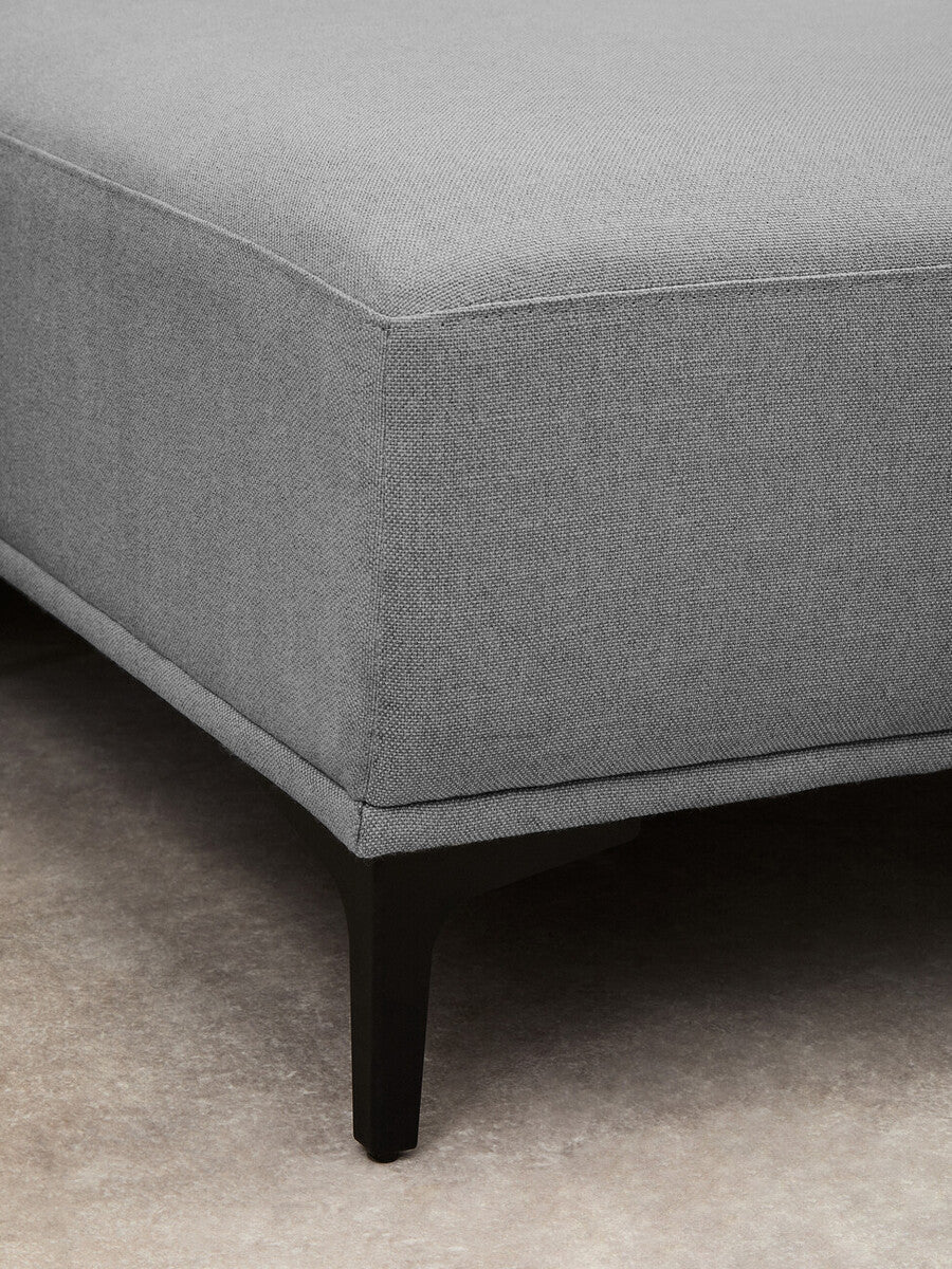 Toulon 3 Seat Grey Fabric Right Chaise Sofa - Bargainia.com - 