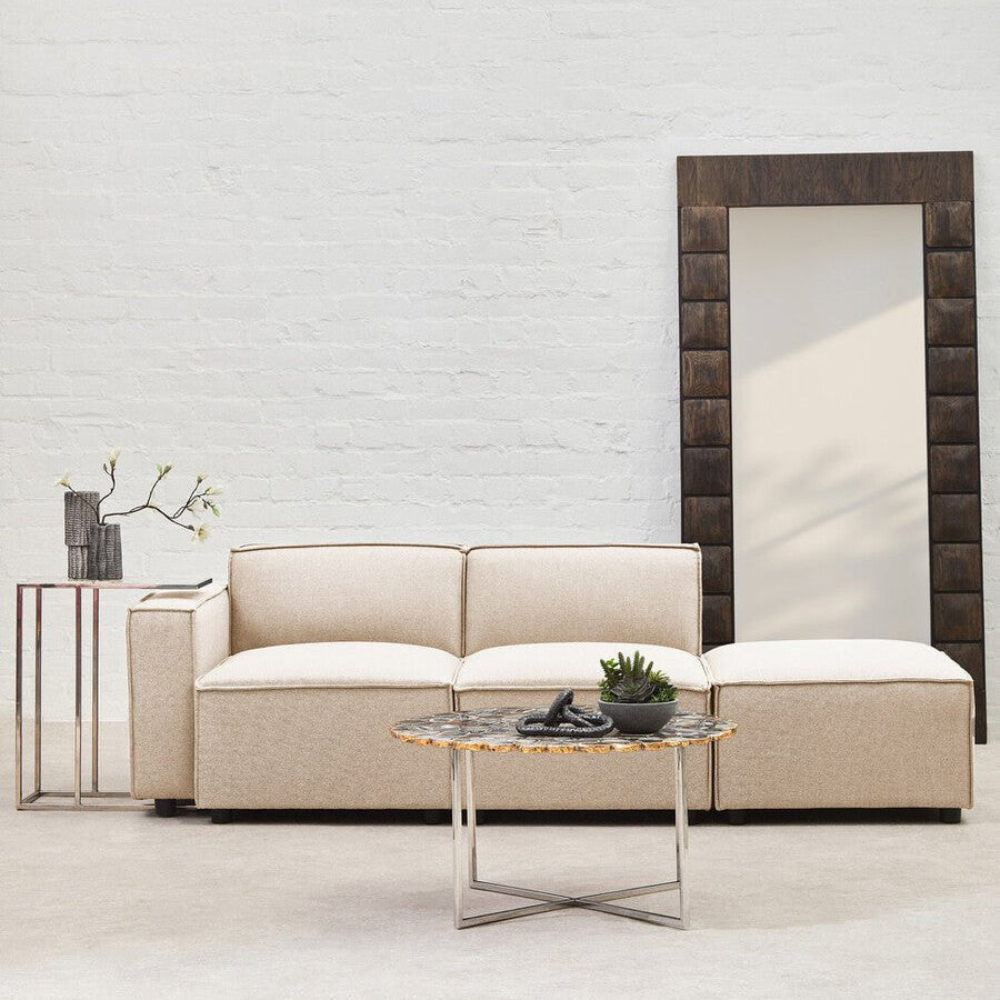 Toulouse Cream Fabric Left Arm Modular Sofa - Bargainia.com - 