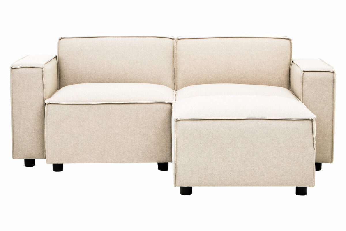 Toulouse Cream Fabric Left Arm Modular Sofa - Bargainia.com - 