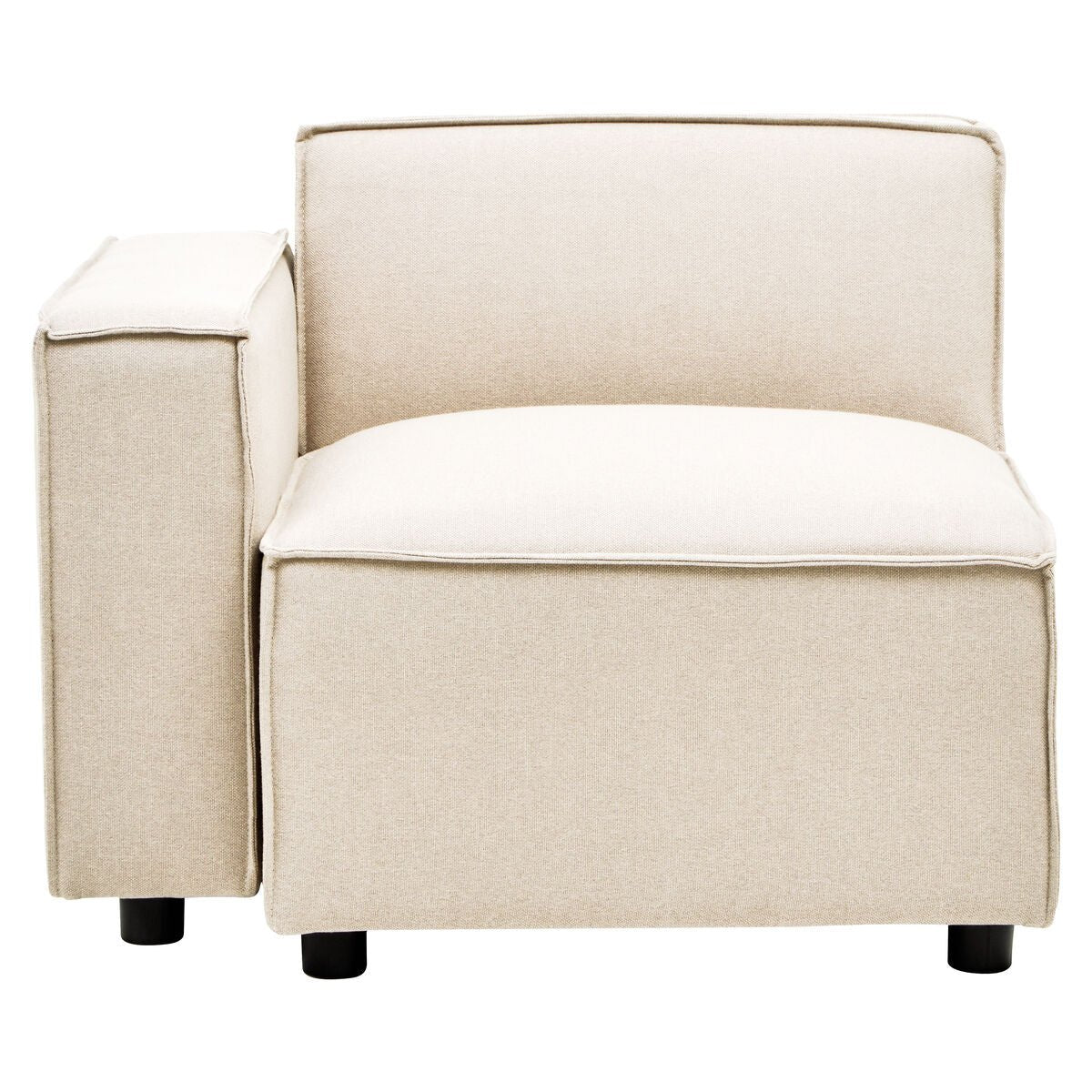 Toulouse Cream Fabric Left Arm Modular Sofa - Bargainia.com - 