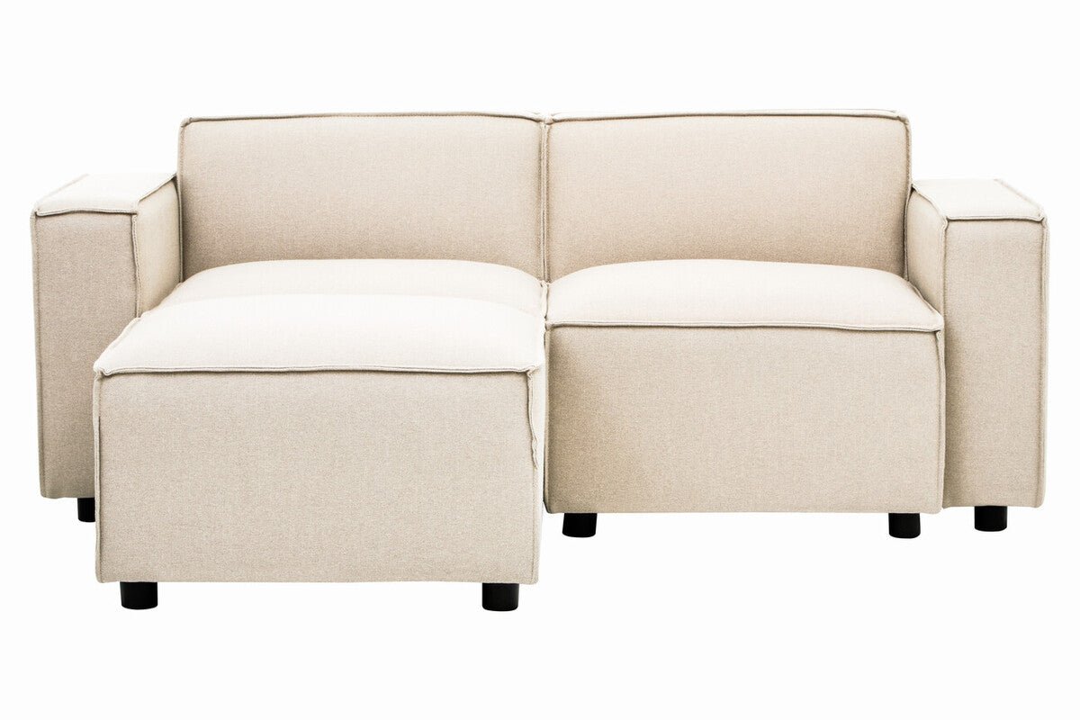 Toulouse Cream Fabric Left Arm Modular Sofa - Bargainia.com - 