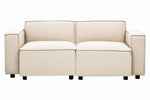 Toulouse Cream Fabric Left Arm Modular Sofa - Bargainia.com - 