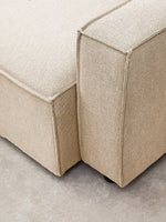Toulouse Cream Fabric Right Arm Modular Sofa - Bargainia.com - 