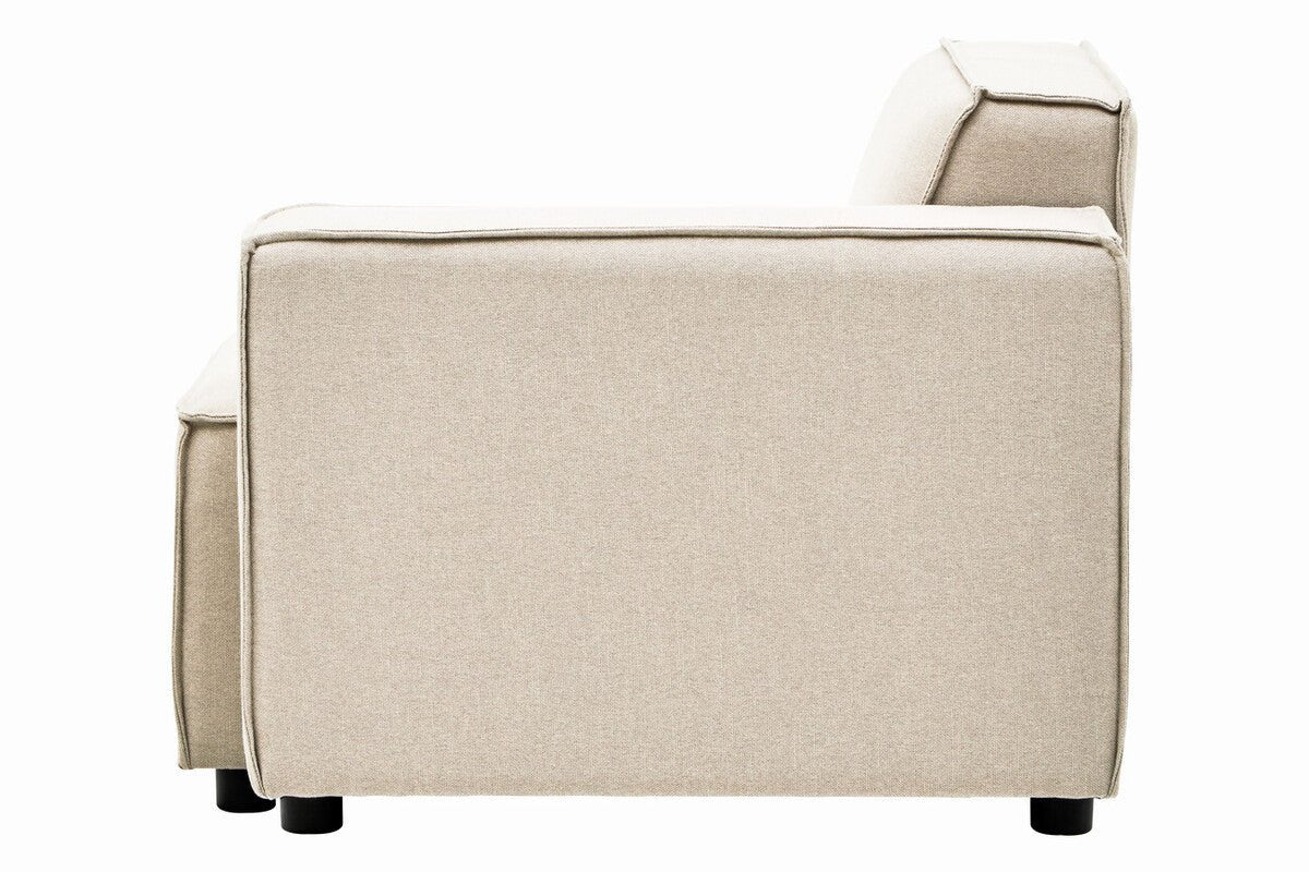 Toulouse Cream Fabric Right Arm Modular Sofa - Bargainia.com - 