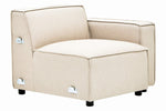 Toulouse Cream Fabric Right Arm Modular Sofa - Bargainia.com - 