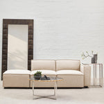 Toulouse Cream Fabric Right Arm Modular Sofa - Bargainia.com - 