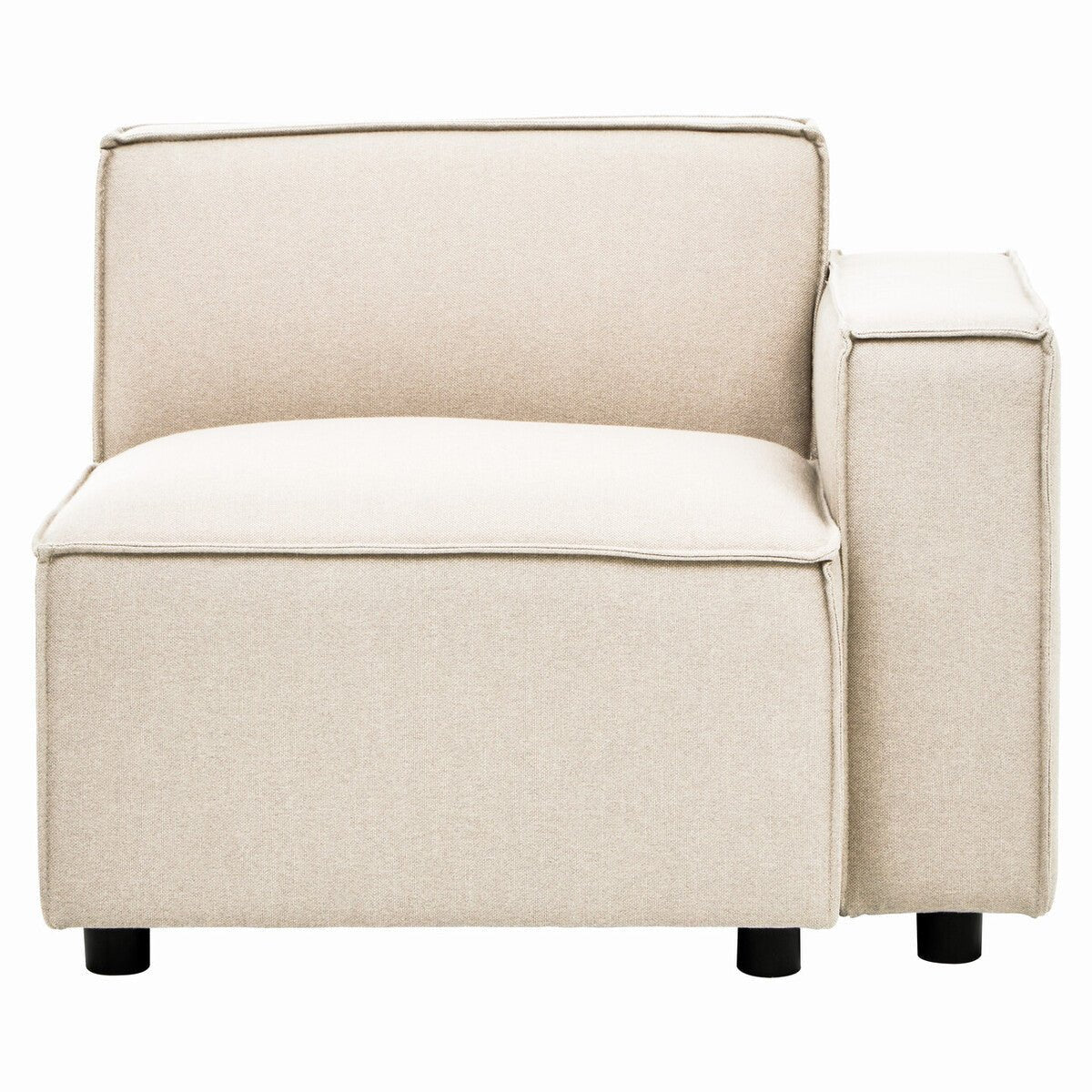 Toulouse Cream Fabric Right Arm Modular Sofa - Bargainia.com - 