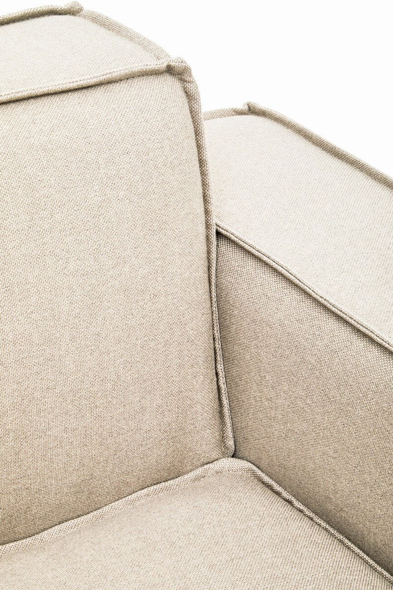 Toulouse Cream Fabric Right Arm Modular Sofa - Bargainia.com - 