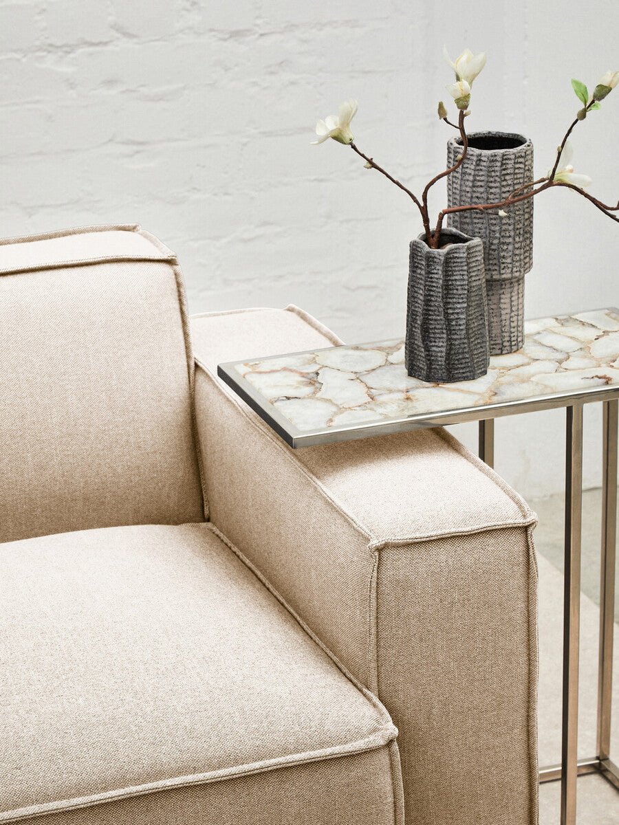 Toulouse Cream Fabric Right Arm Modular Sofa - Bargainia.com - 