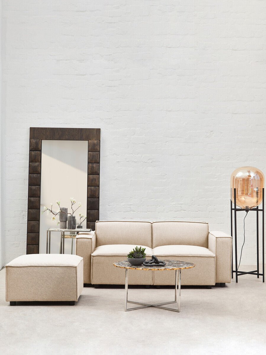 Toulouse Cream Fabric Right Arm Modular Sofa - Bargainia.com - 