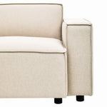 Toulouse Cream Fabric Right Arm Modular Sofa - Bargainia.com - 