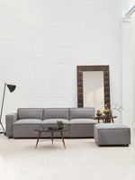 Toulouse Grey Fabric Armless Modular Sofa - Bargainia.com - 
