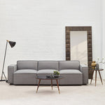 Toulouse Grey Fabric Armless Modular Sofa - Bargainia.com - 