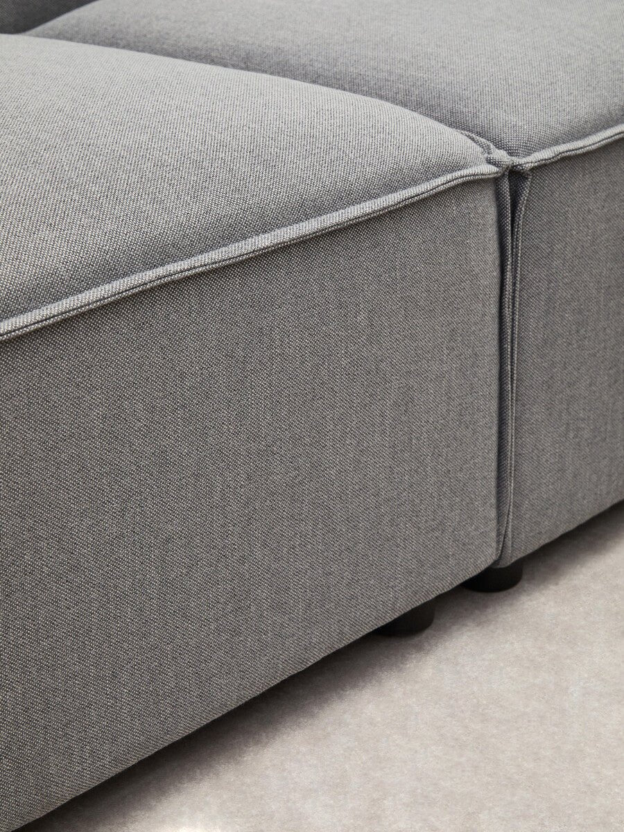 Toulouse Grey Fabric Armless Modular Sofa - Bargainia.com - 