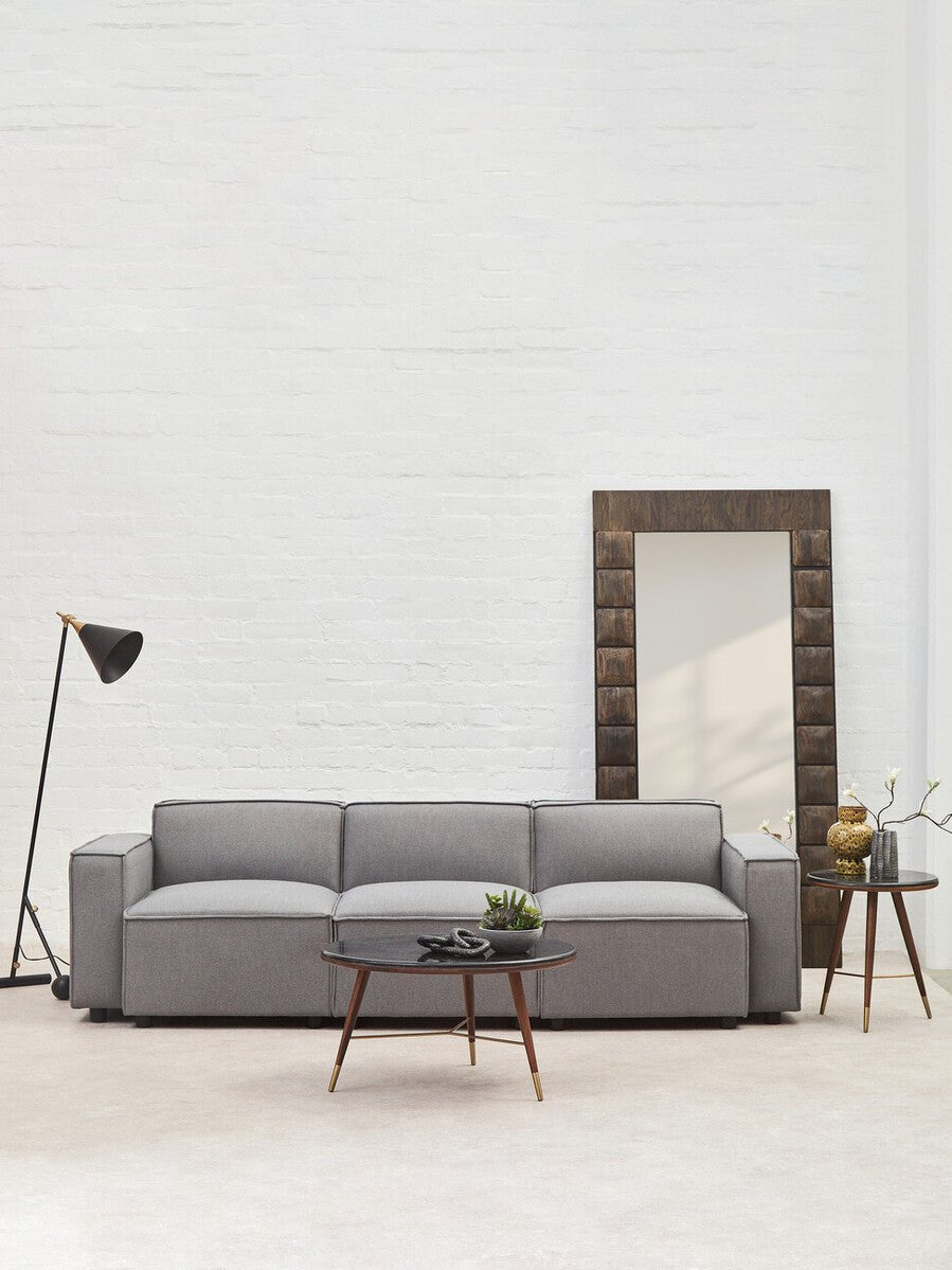 Toulouse Grey Fabric Left Arm Modular Sofa - Bargainia.com - 