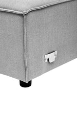 Toulouse Grey Fabric Left Arm Modular Sofa - Bargainia.com - 