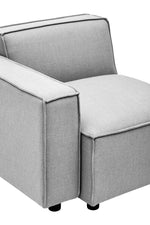 Toulouse Grey Fabric Left Arm Modular Sofa - Bargainia.com - 