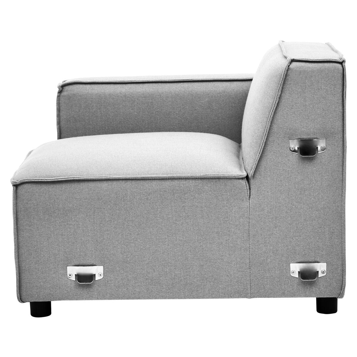 Toulouse Grey Fabric Left Arm Modular Sofa - Bargainia.com - 