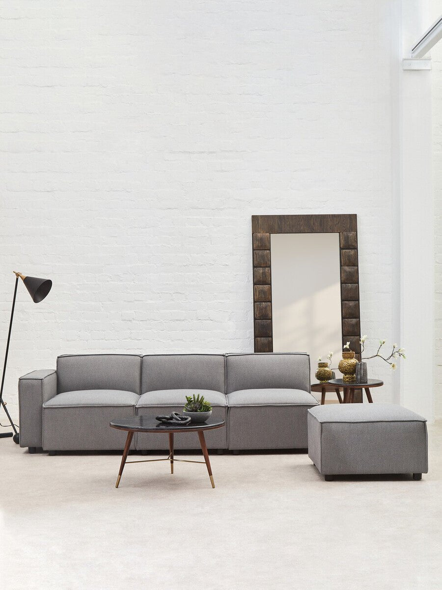 Toulouse Grey Fabric Left Arm Modular Sofa - Bargainia.com - 
