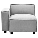 Toulouse Grey Fabric Left Arm Modular Sofa - Bargainia.com - 