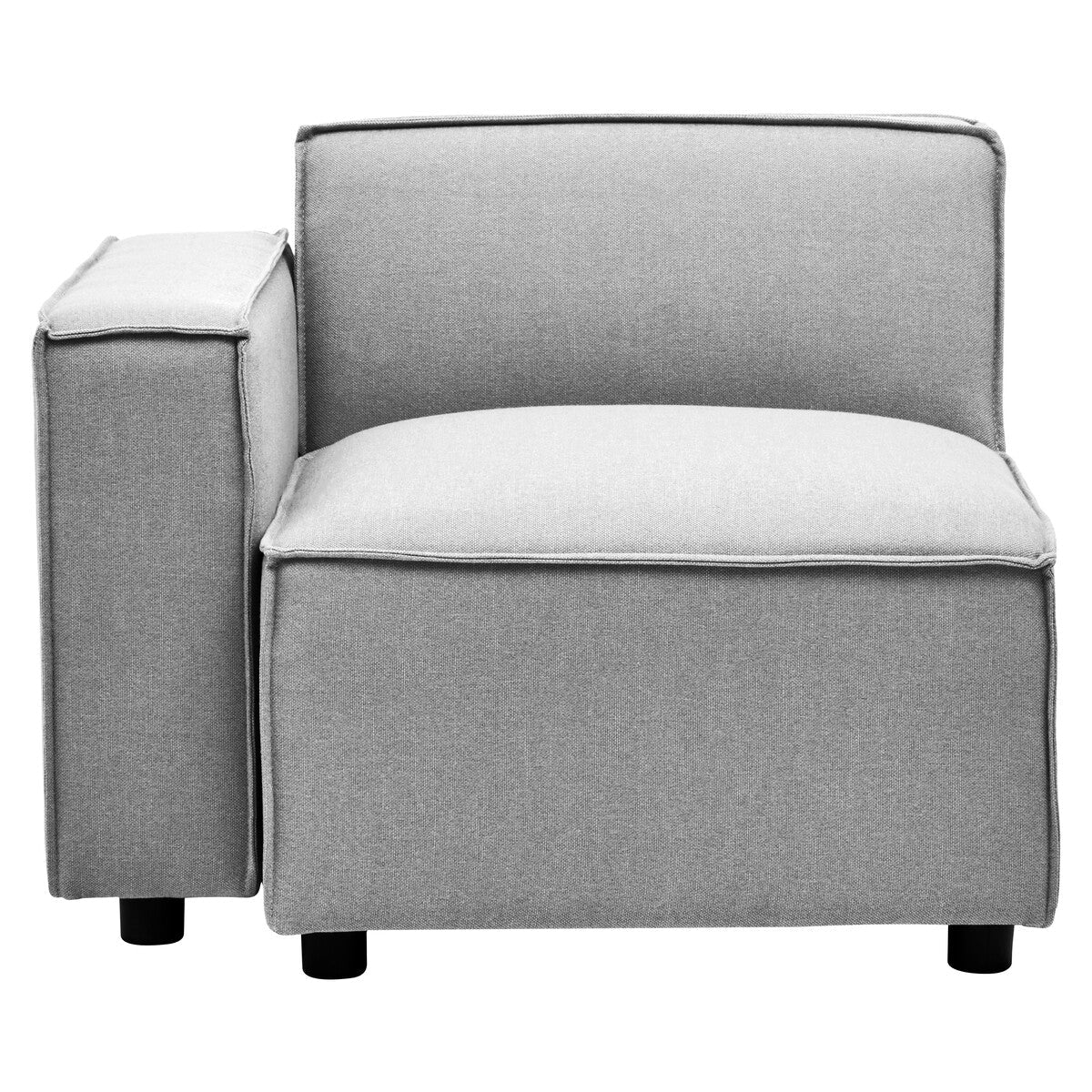 Toulouse Grey Fabric Left Arm Modular Sofa - Bargainia.com - 