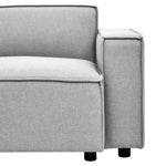 Toulouse Grey Fabric Right Arm Modular Sofa - Bargainia.com - 