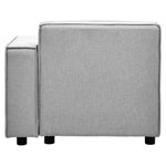 Toulouse Grey Fabric Right Arm Modular Sofa - Bargainia.com - 