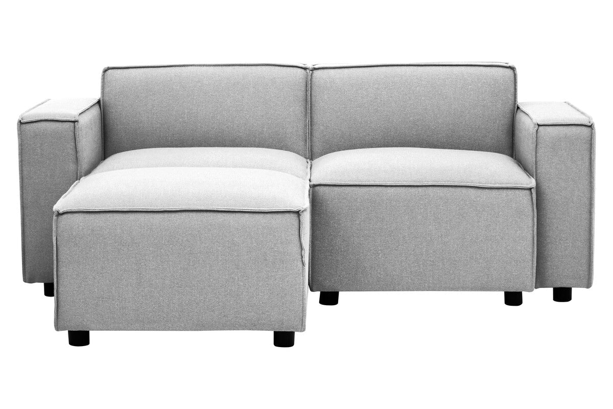 Toulouse Grey Fabric Right Arm Modular Sofa - Bargainia.com - 
