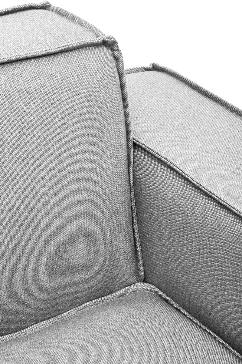 Toulouse Grey Fabric Right Arm Modular Sofa - Bargainia.com - 