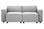 Toulouse Grey Fabric Right Arm Modular Sofa - Bargainia.com - 