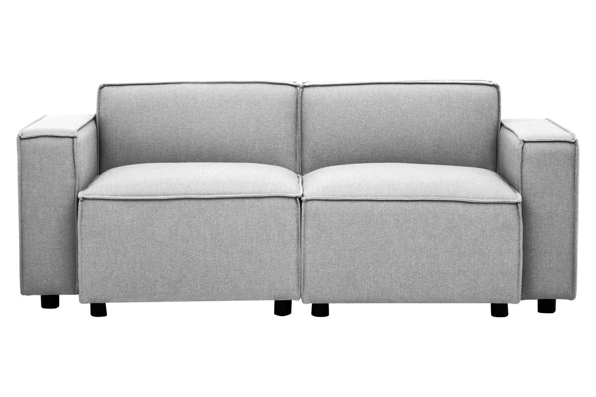 Toulouse Grey Fabric Right Arm Modular Sofa - Bargainia.com - 