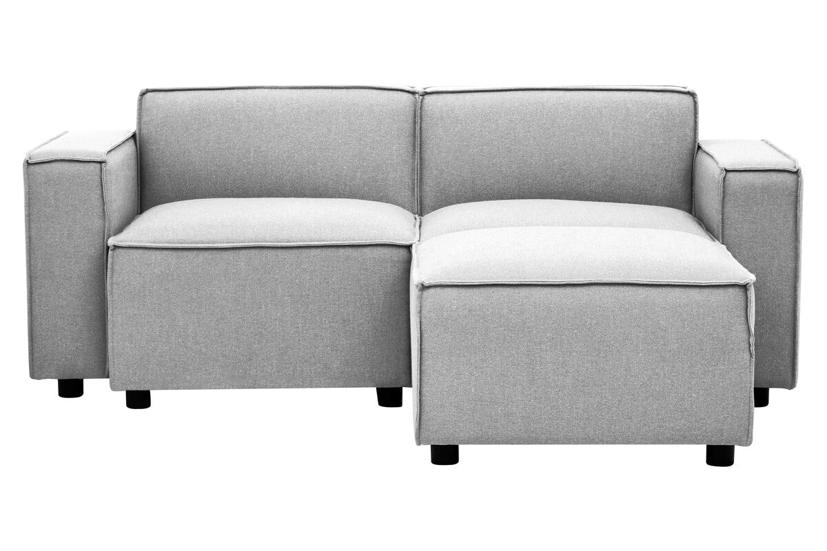 Toulouse Grey Fabric Right Arm Modular Sofa - Bargainia.com - 