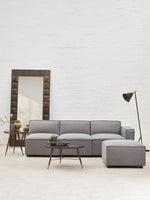 Toulouse Grey Fabric Right Arm Modular Sofa - Bargainia.com - 