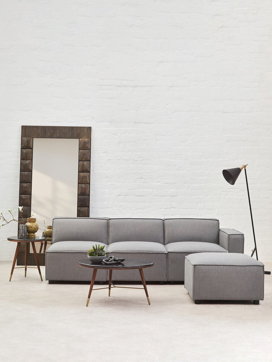 Toulouse Grey Fabric Right Arm Modular Sofa - Bargainia.com - 