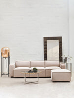 Toulouse Natural Fabric Armless Modular Sofa - Bargainia.com - 