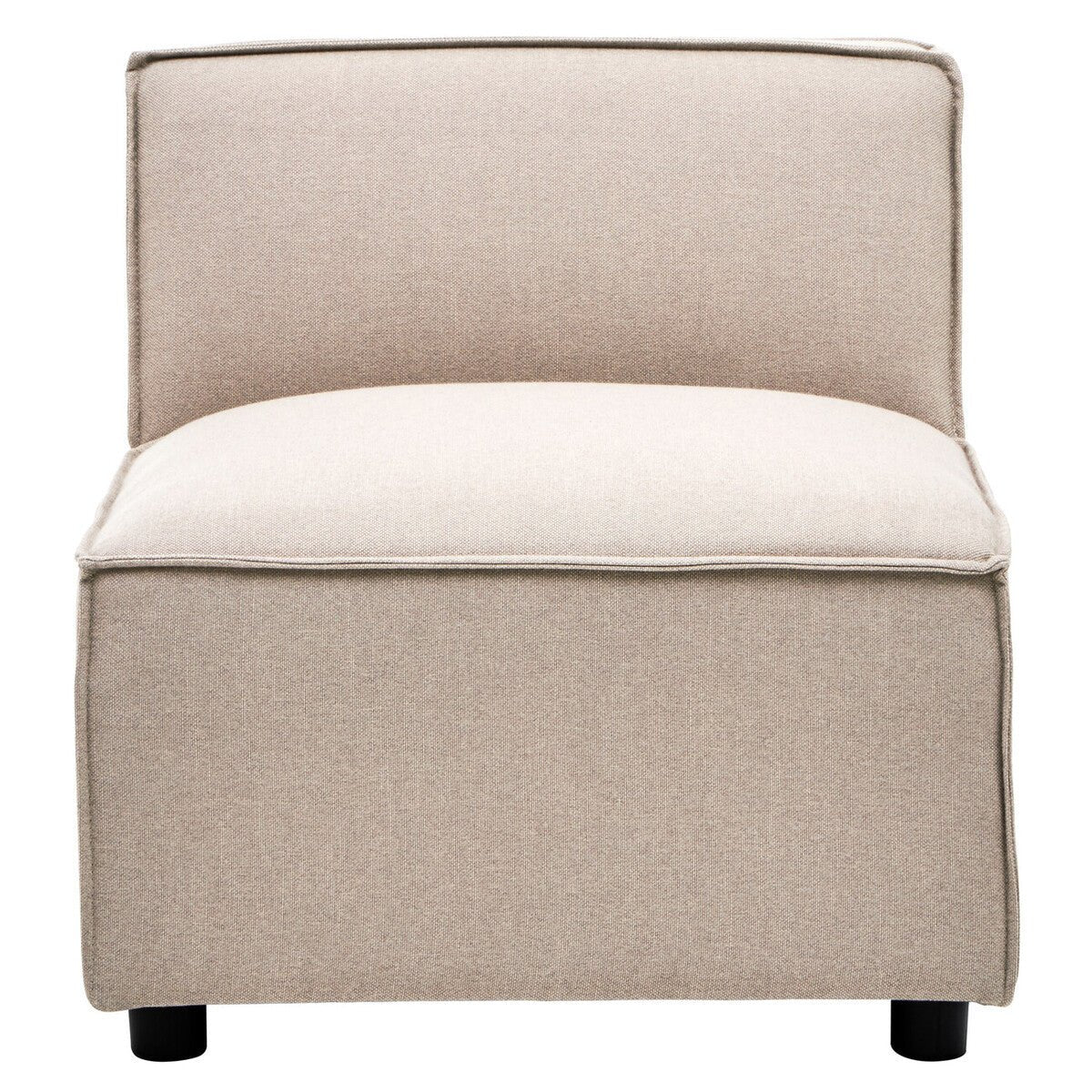 Toulouse Natural Fabric Armless Modular Sofa - Bargainia.com - 