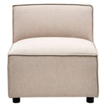 Toulouse Natural Fabric Armless Modular Sofa - Bargainia.com - 