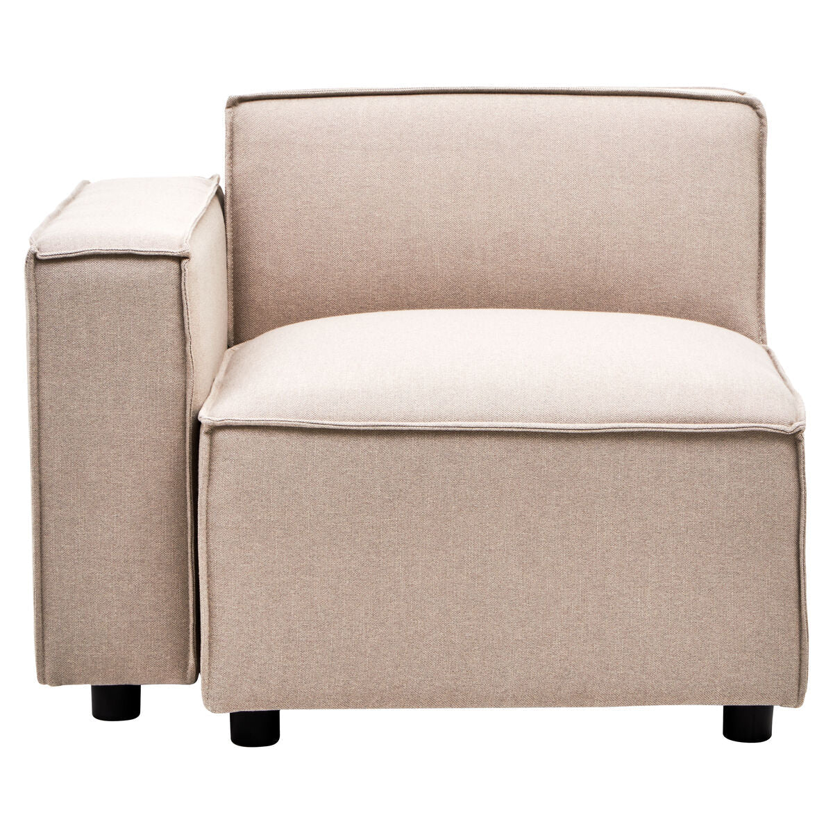 Toulouse Natural Fabric Left Arm Modular Sofa - Bargainia.com - 