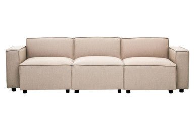 Toulouse Natural Fabric Left Arm Modular Sofa - Bargainia.com - 